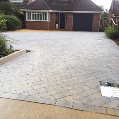 driveway under construction