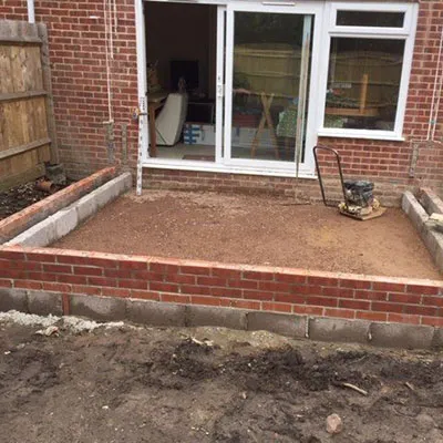 extension under construction